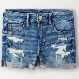 ☀️ AE Outfitters Ripped Jean Midi Shorts ☀️